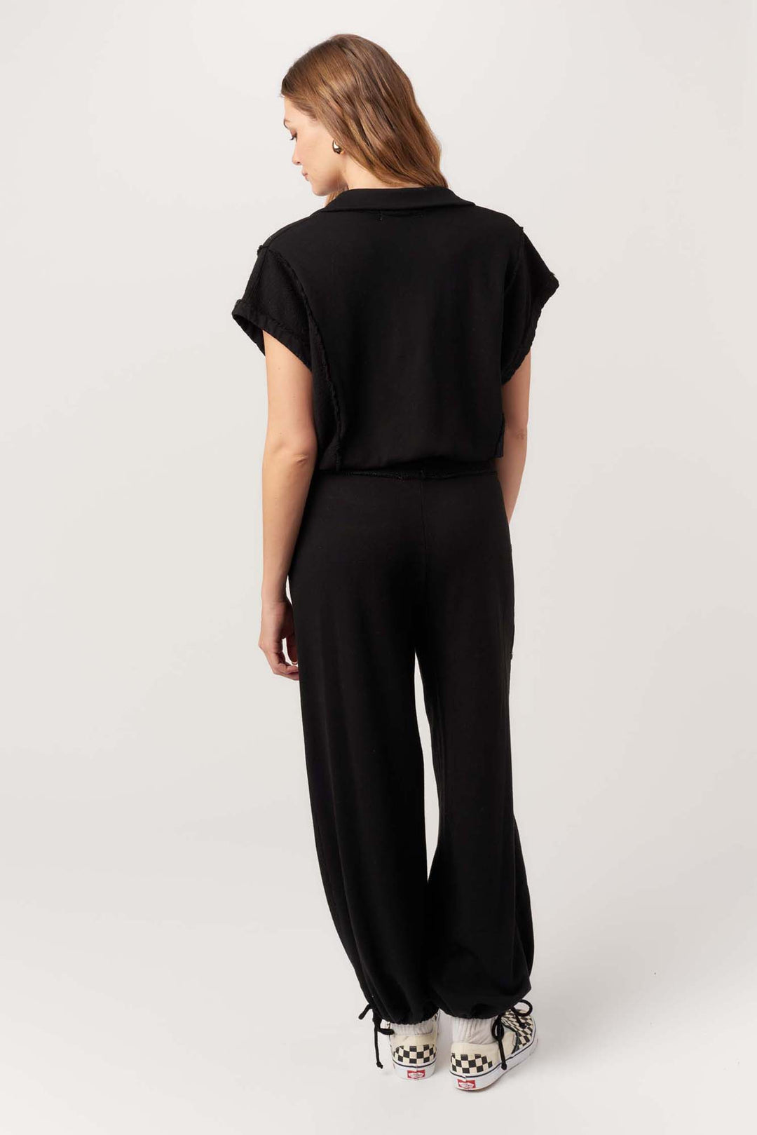 Going Places Mixed Textured Pant