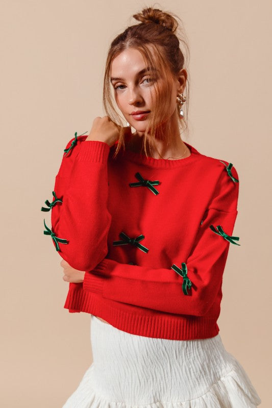 Holiday Bow Sweater