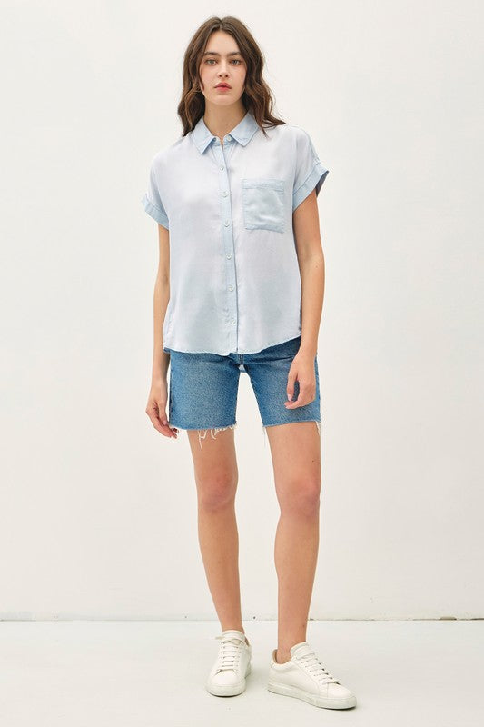 Lex Chambray Top