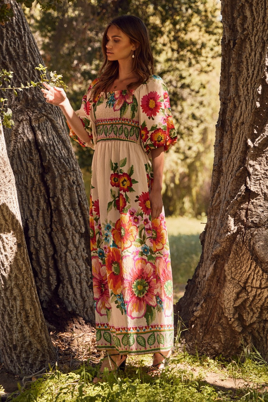 Woodland Bloom Maxi Dress