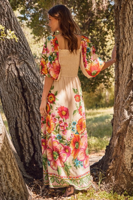 Woodland Bloom Maxi Dress