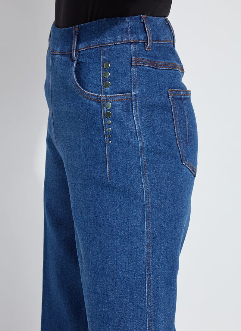 Simone Hi Waist Studded Wide Leg