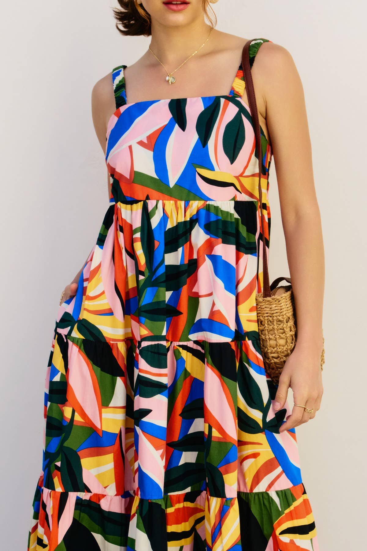 Tropical Kaleidoscope Maxi Dress