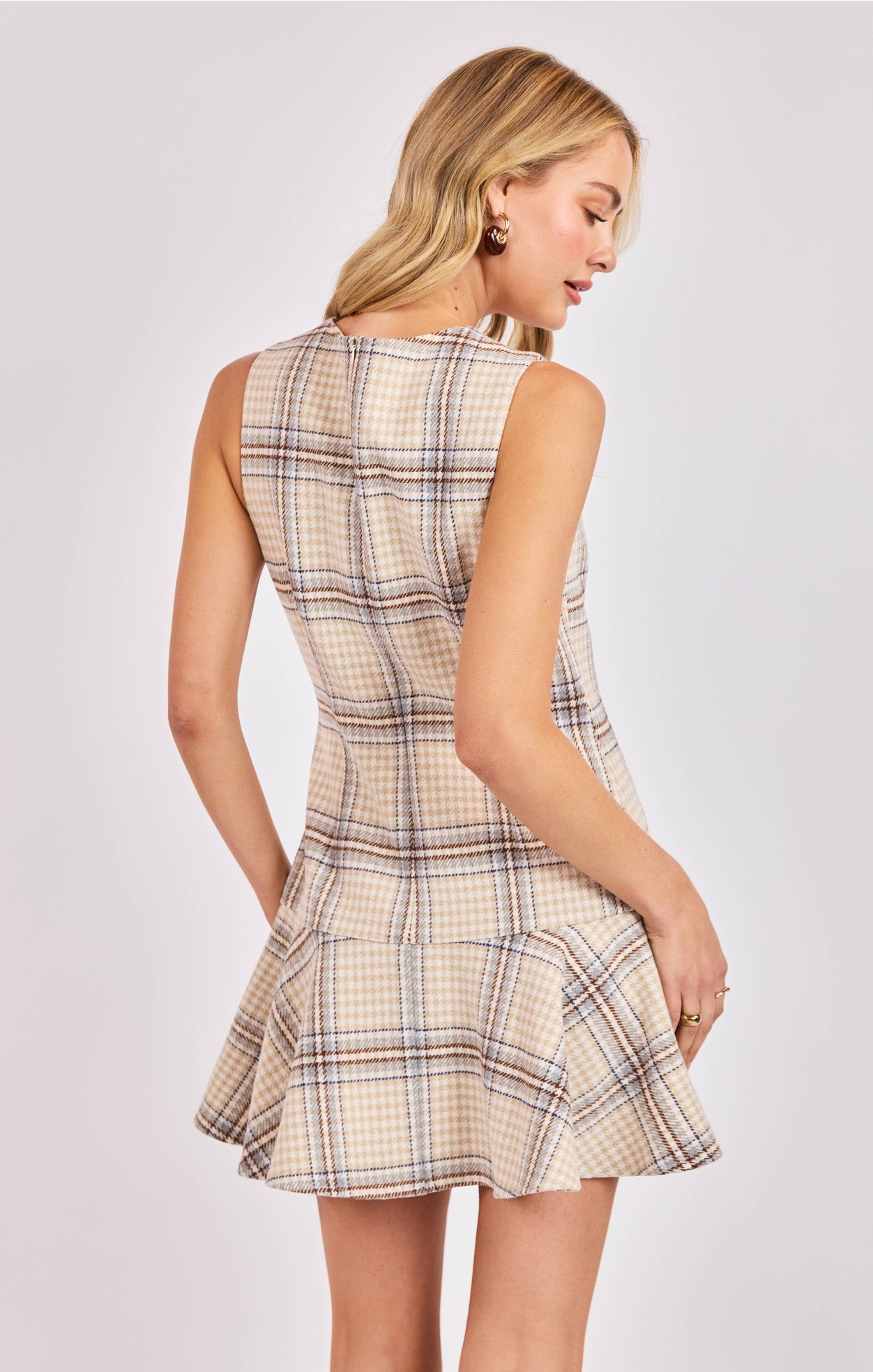 Cedar Plaid Mini Dress