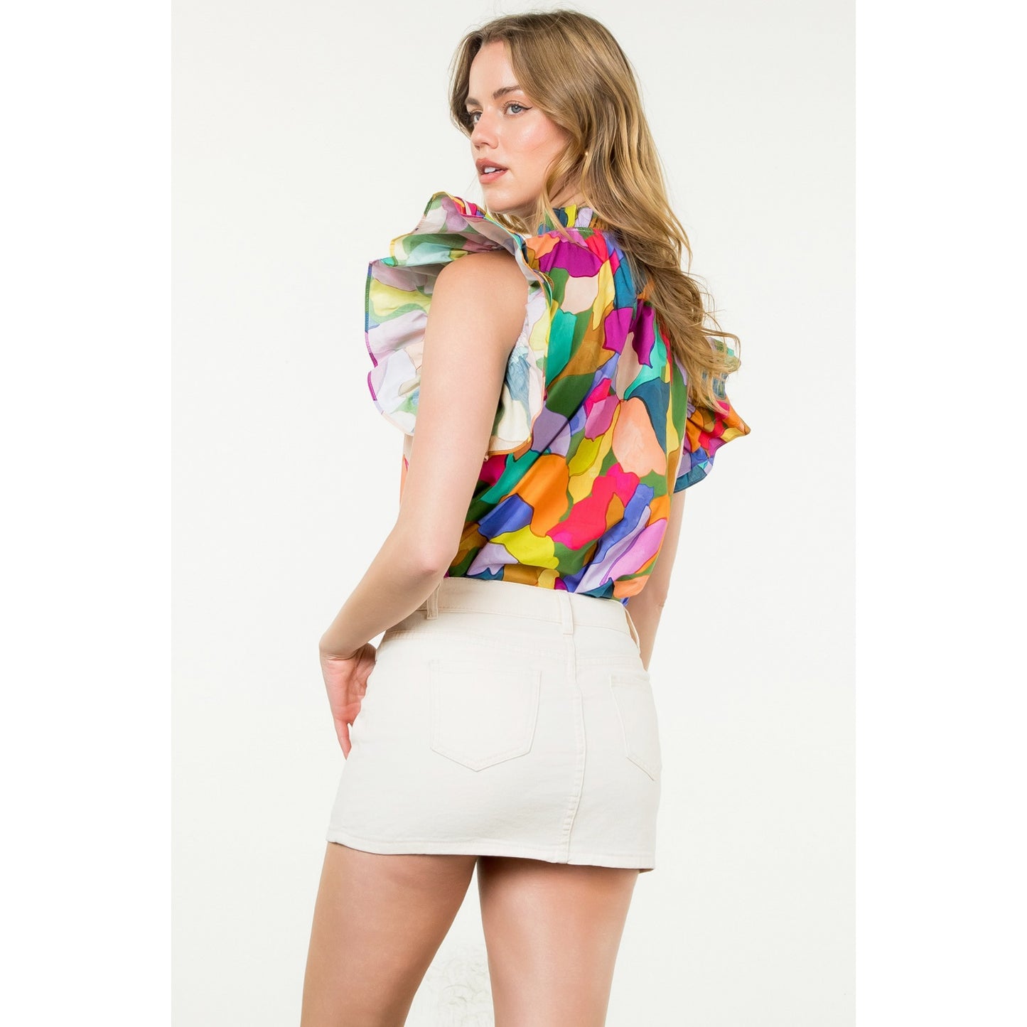 Evie Flutter Sleeve Blouse