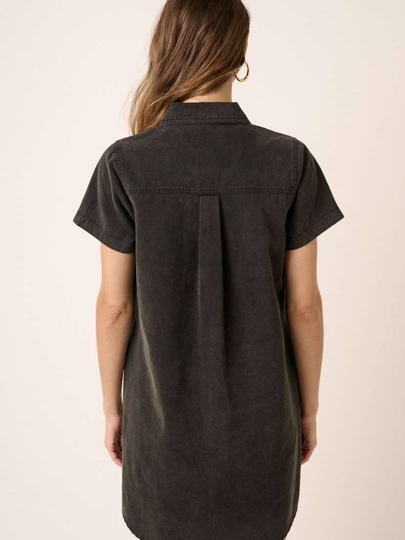 Black Acid Wash Dress