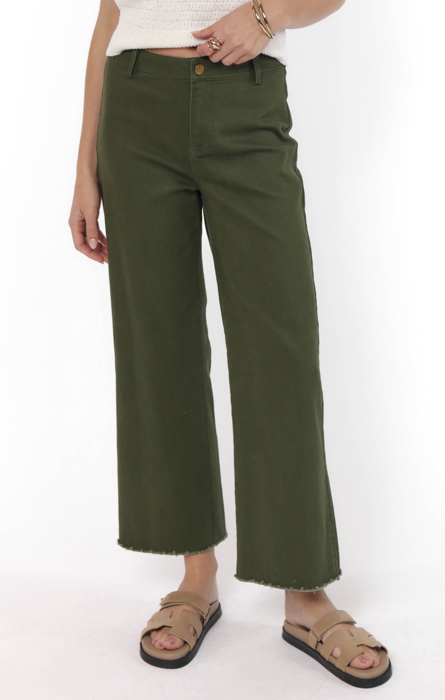 Clear Eyes Wide Leg Denim Pants