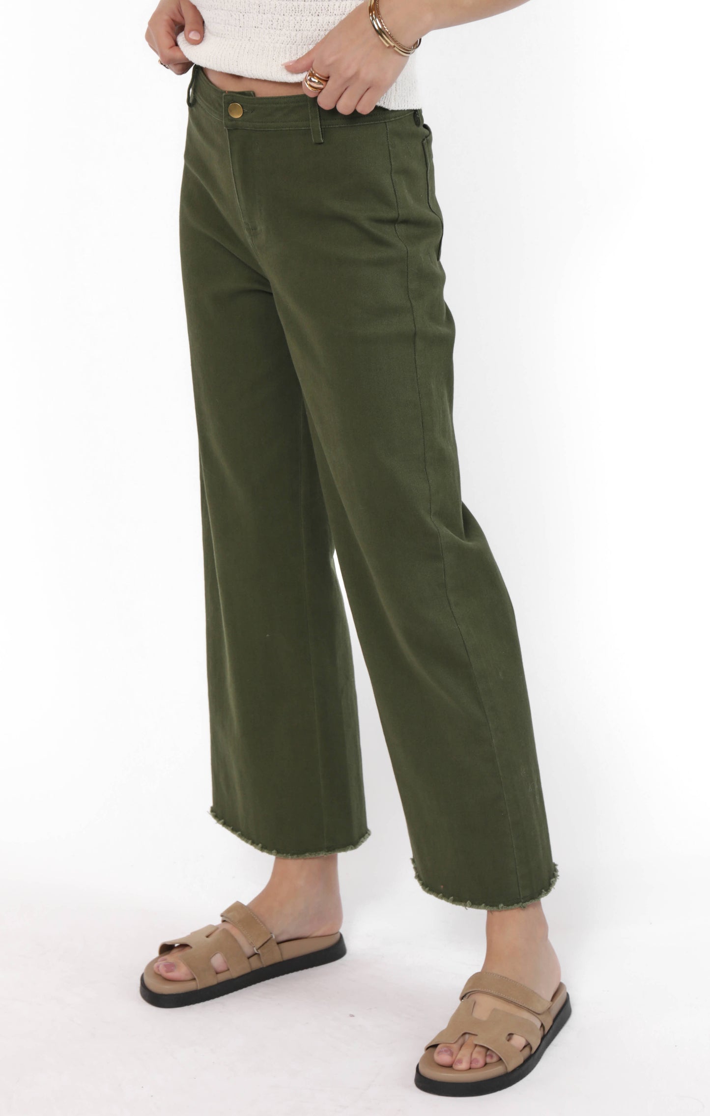 Clear Eyes Wide Leg Denim Pants