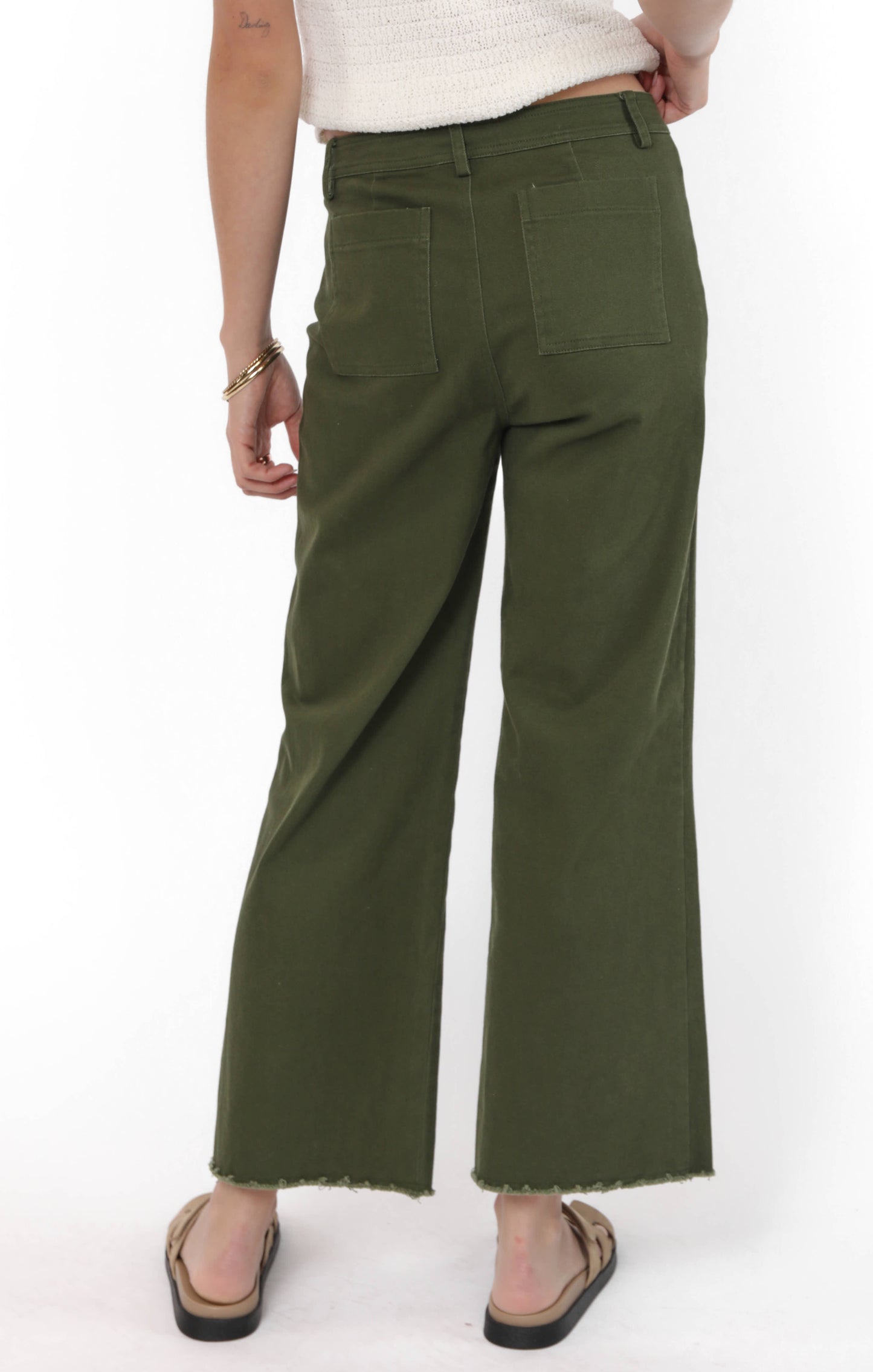 Clear Eyes Wide Leg Denim Pants