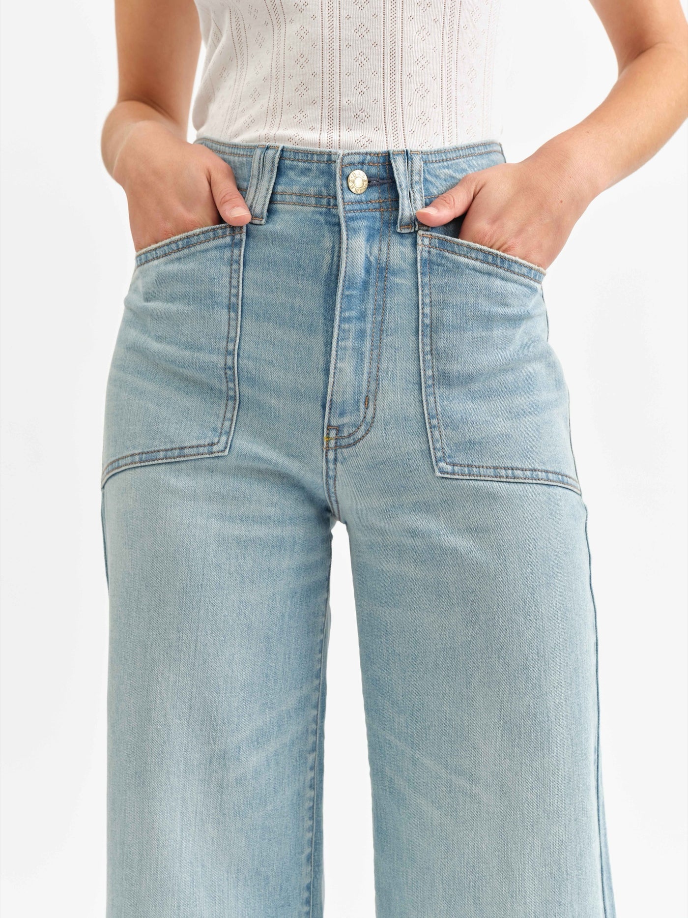 Vally Girl Wide Leg Ankle In Romcom