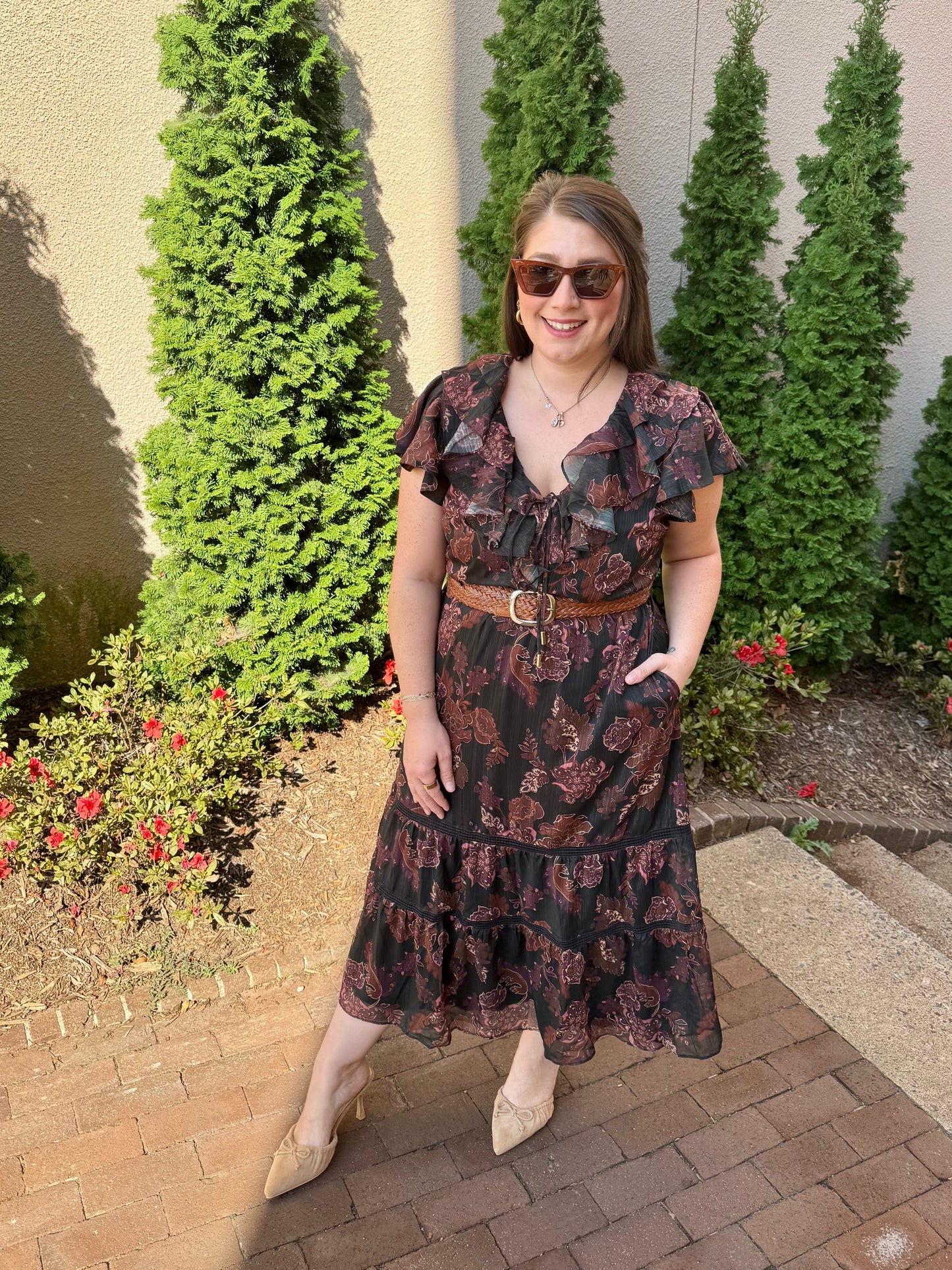 Whispers Of Bohemia Midi Dress