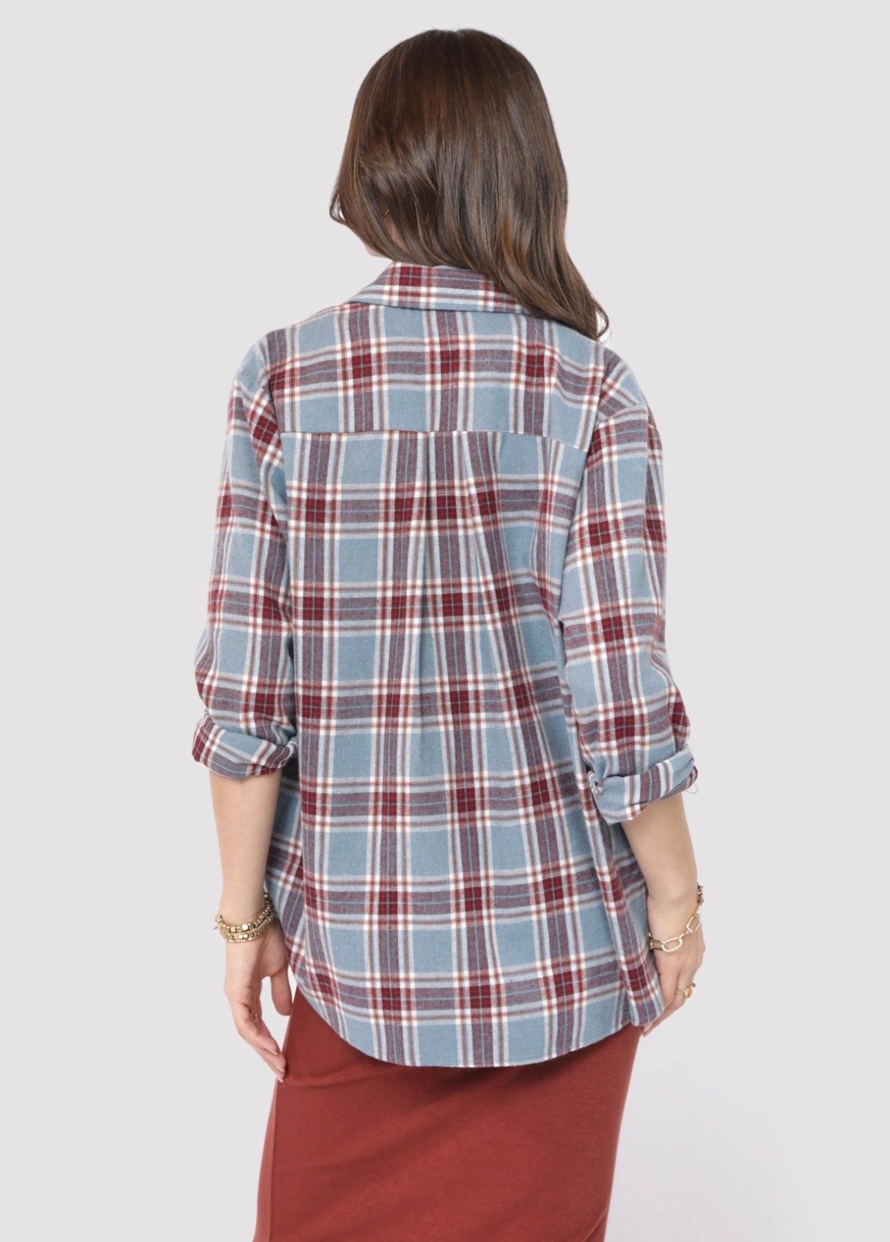 Flannel Cure Button Up Top