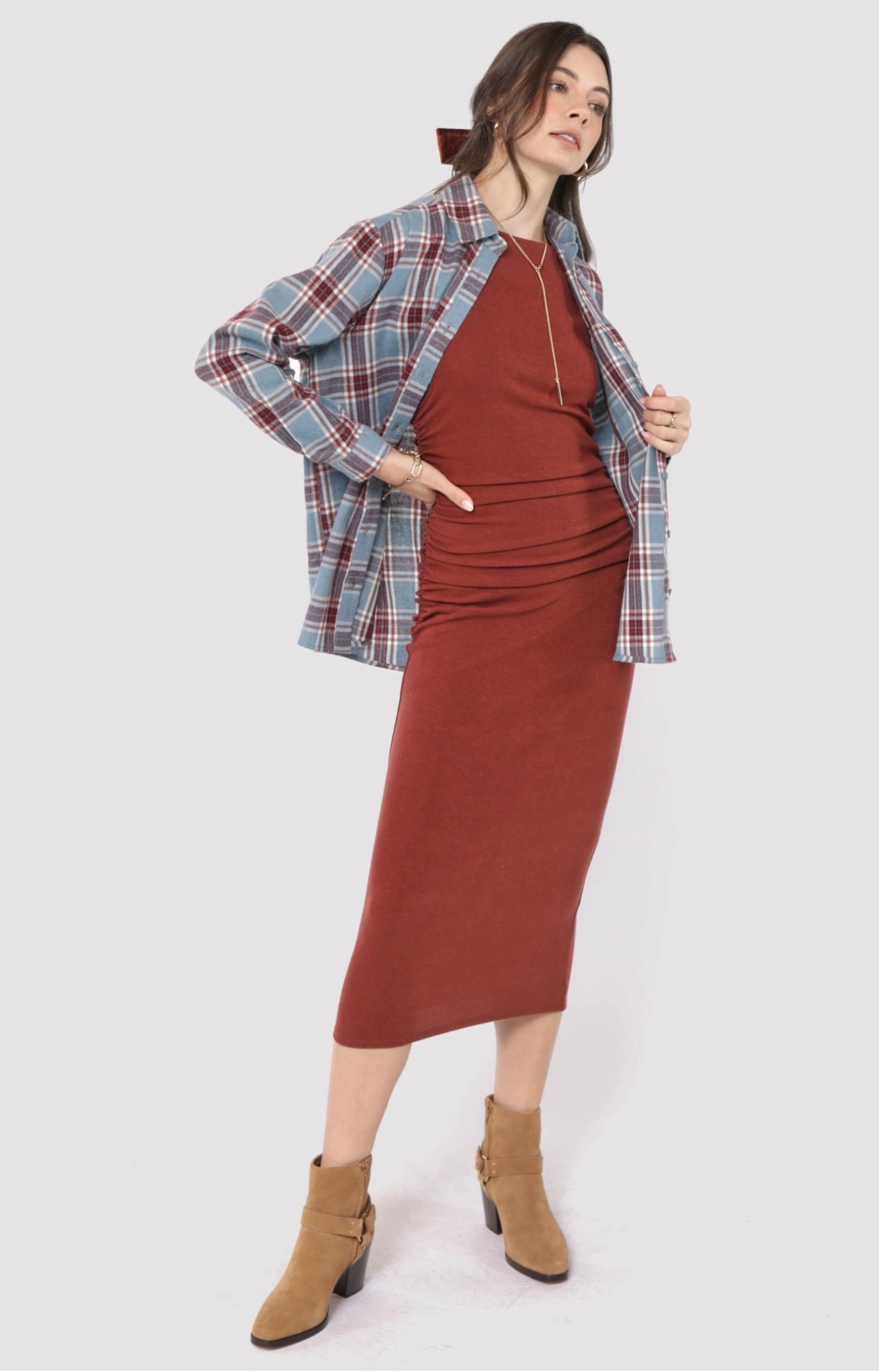 Flannel Cure Button Up Top