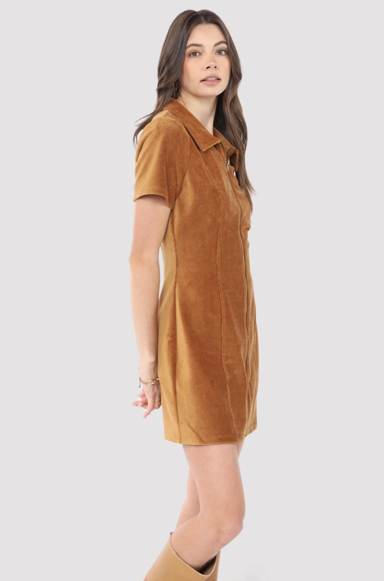 Morrison Zip Front Mini Dress