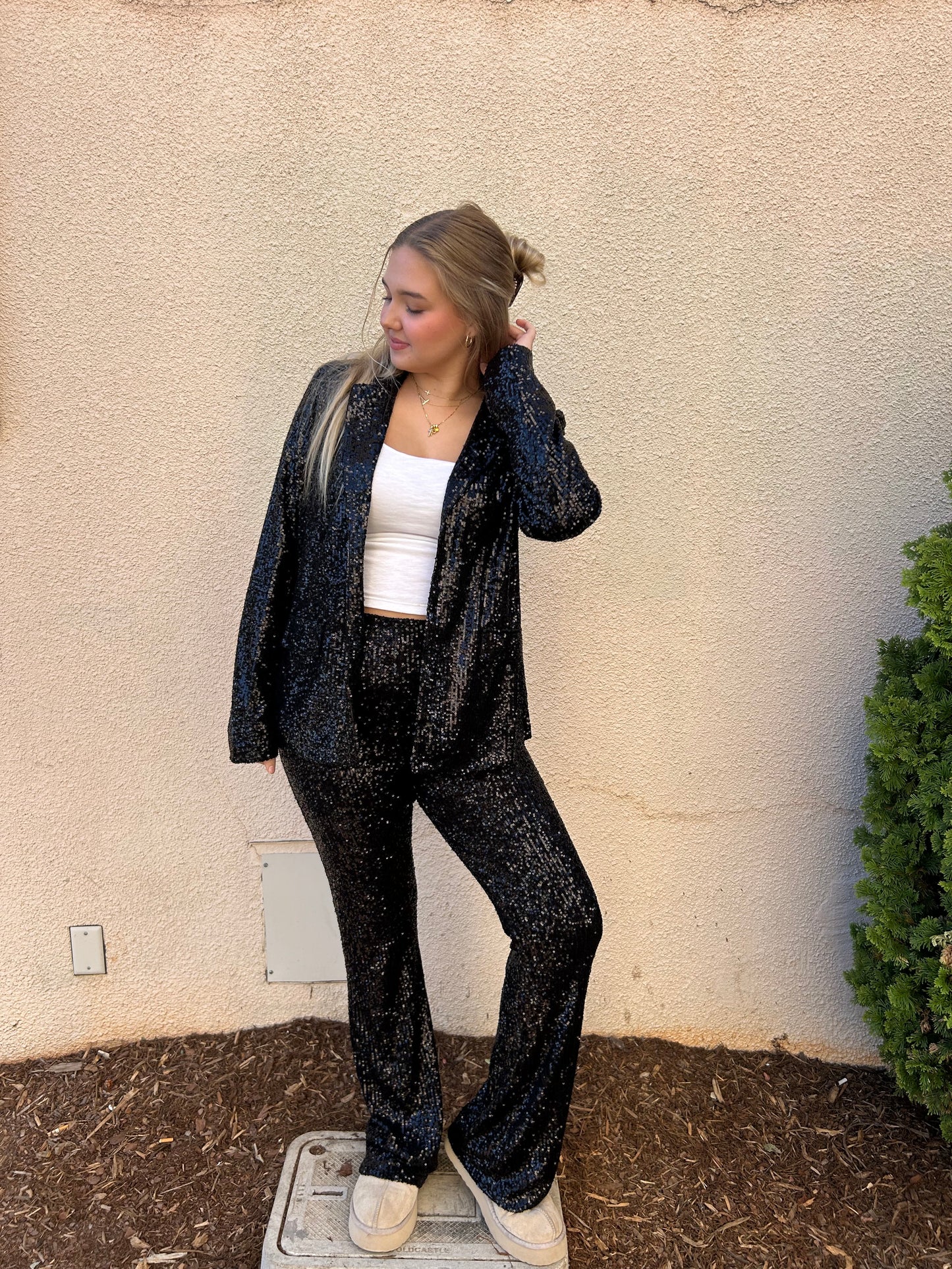 Citrine Sequin Pant