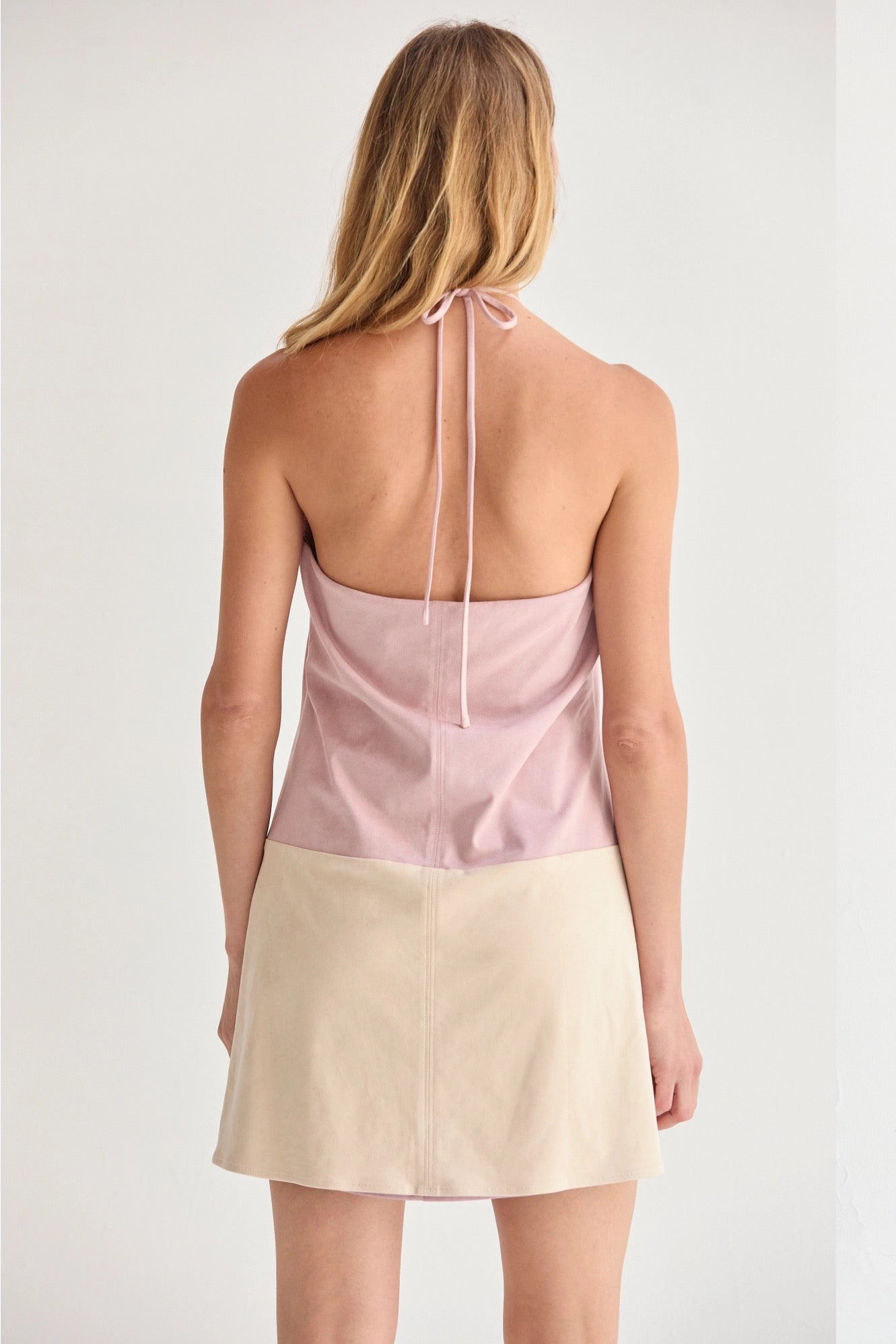 Sidney Suede Halter dress