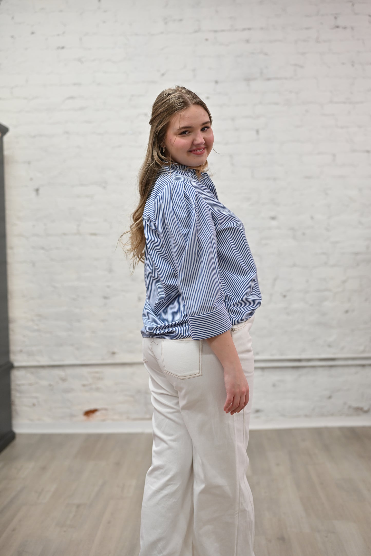 Rena White Denim Pant