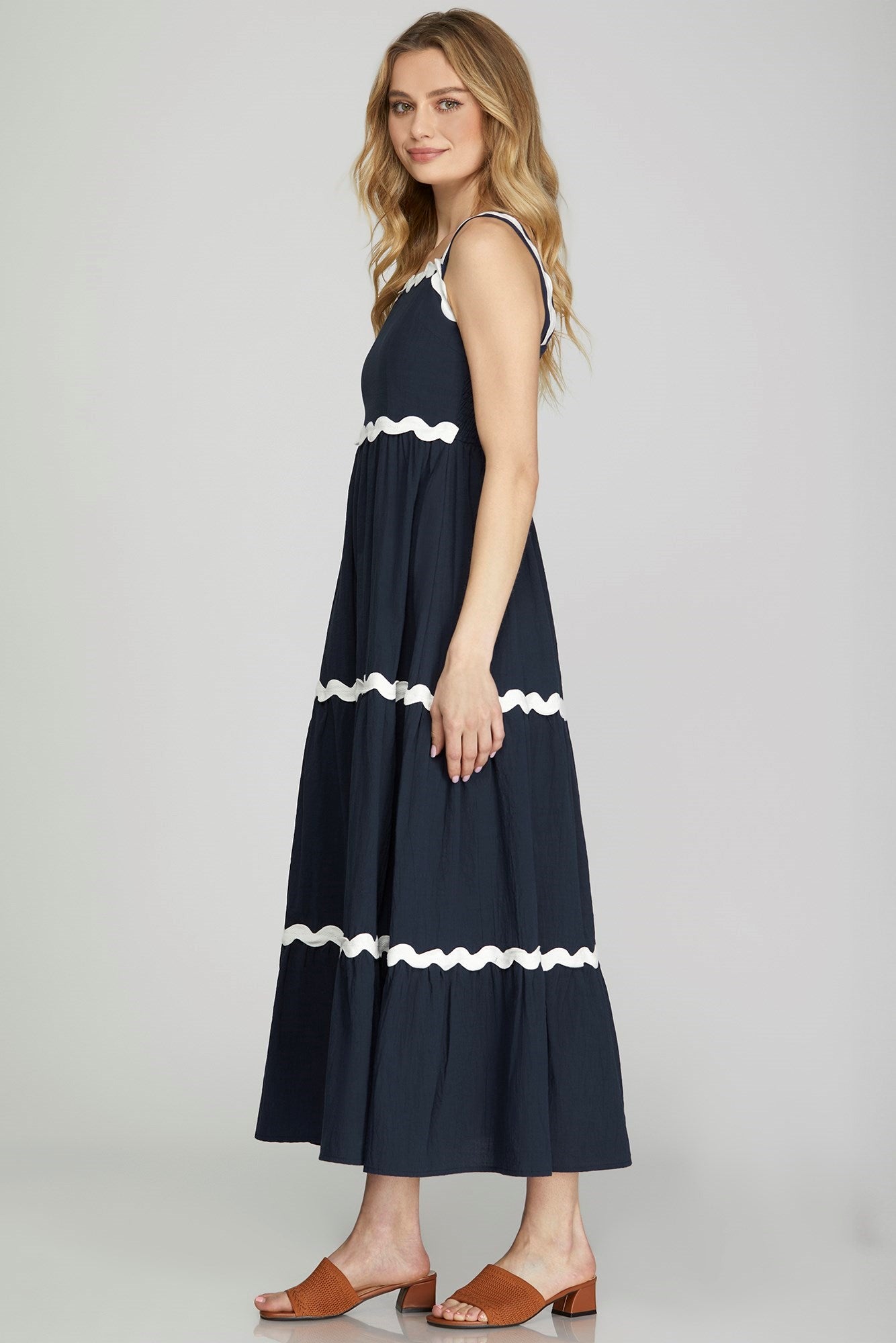 Charlotte Dress - Navy