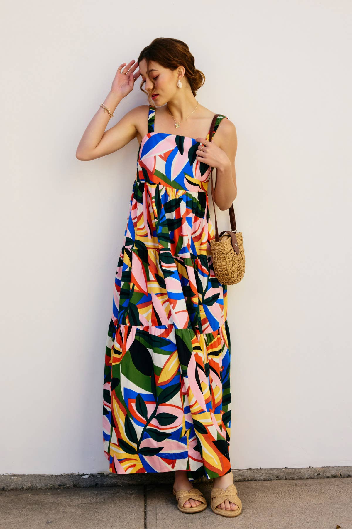 Tropical Kaleidoscope Maxi Dress