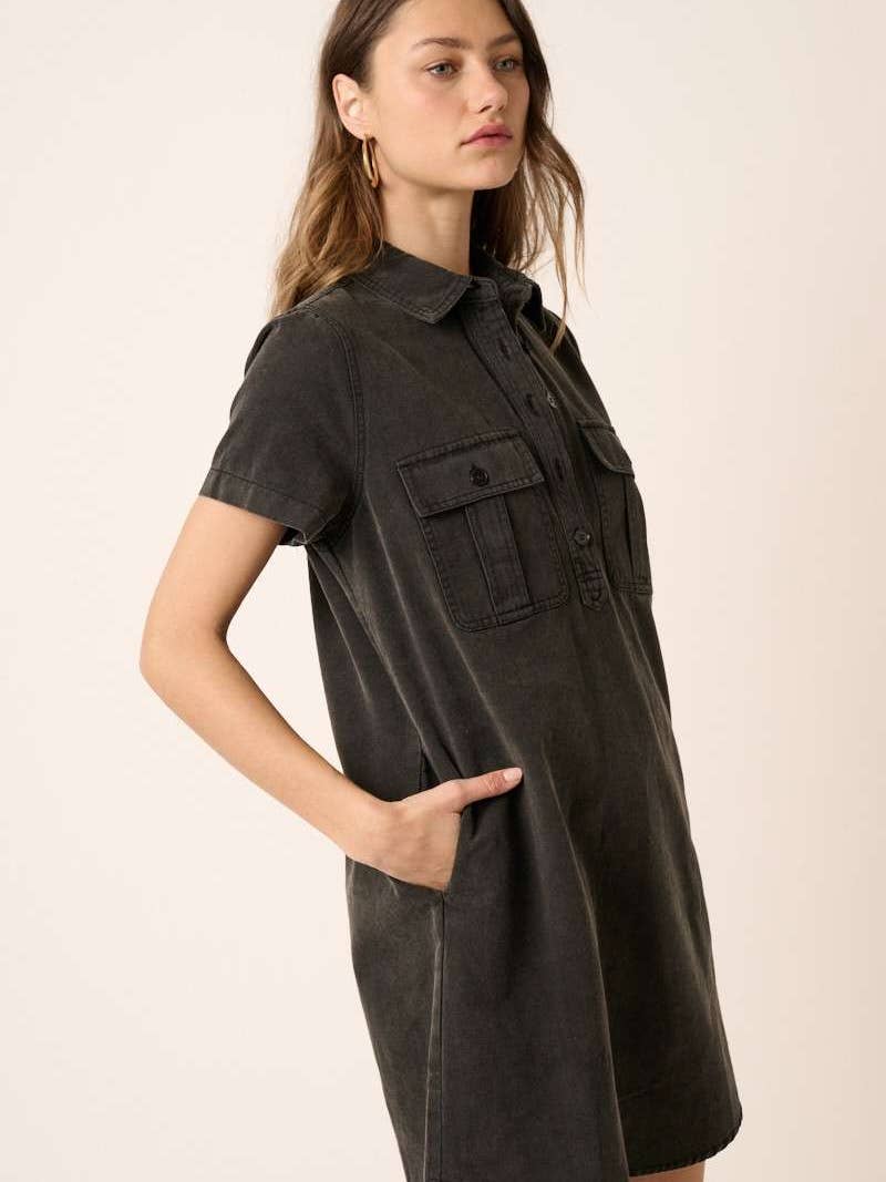 Black Acid Wash Dress