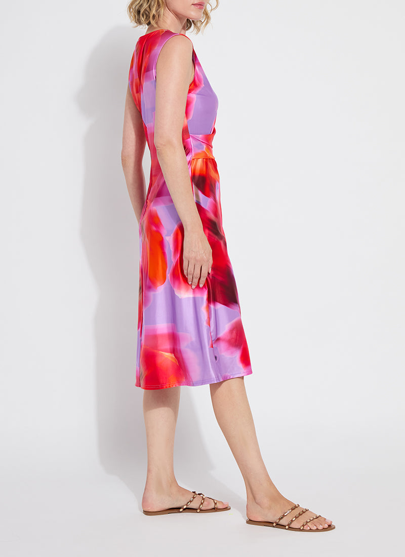 Raquel Side Drape Printed Dress