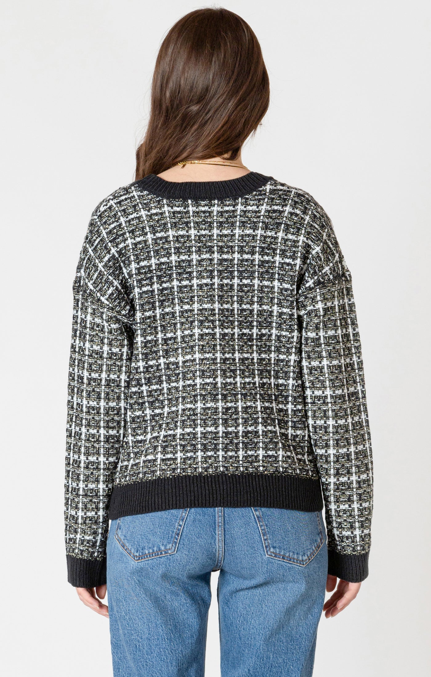 Eliza Tweed Textured Cardigan