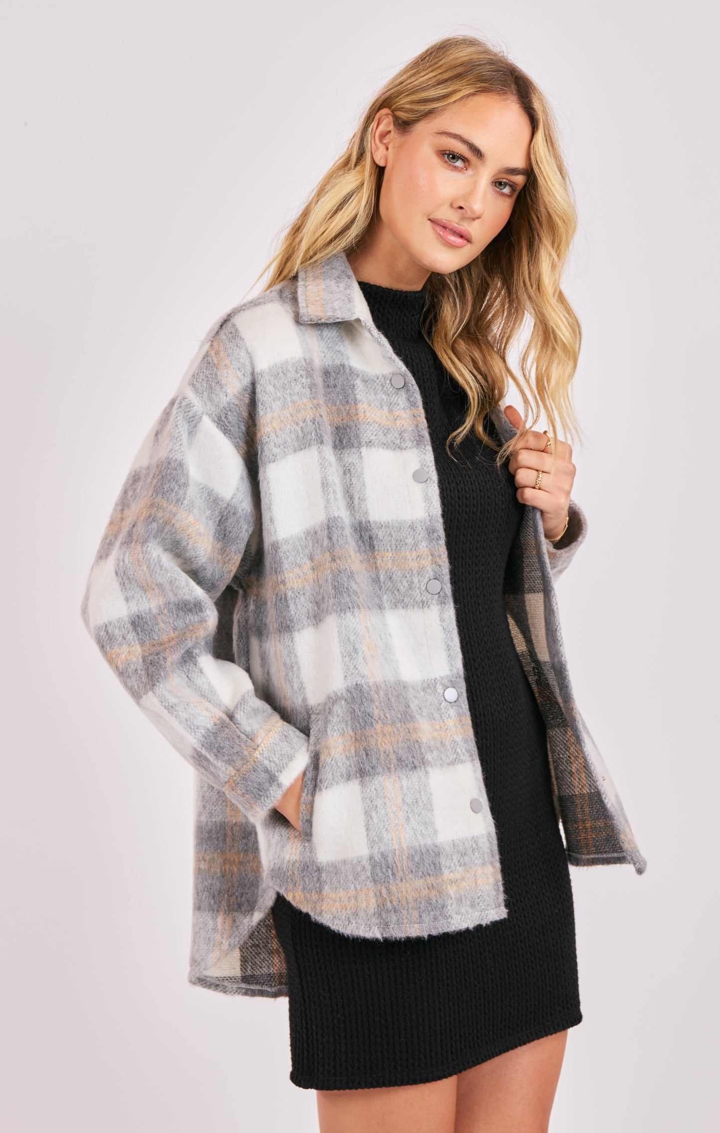Roslyn Plaid Oversized Shacket