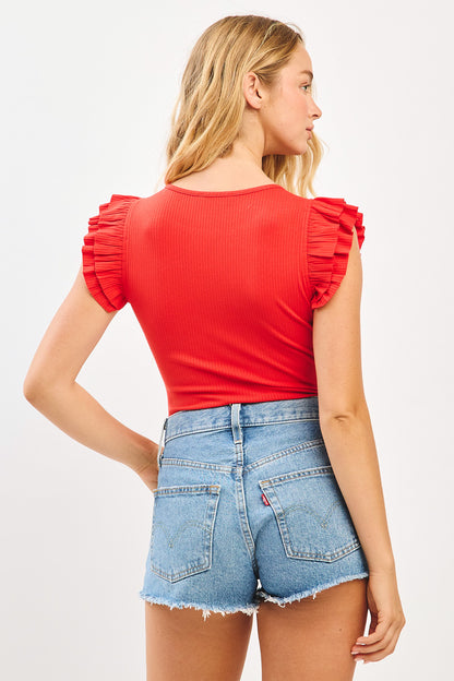 Touchdown Ruffles Bodysuit