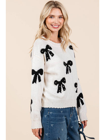 Madison Bow Sweater