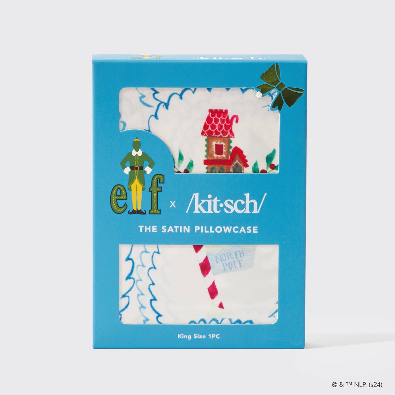 Elf x Kitsch Satin Pillowcase King - North Pole