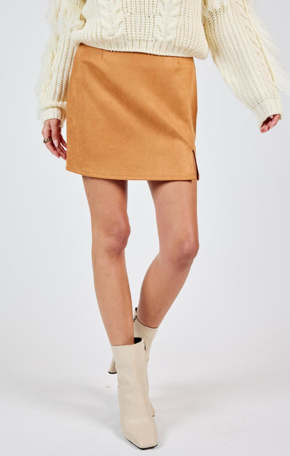 Soho Faux Suede Mini Skirt