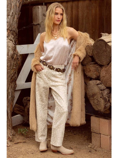 Camel Faux Fur Long Coat