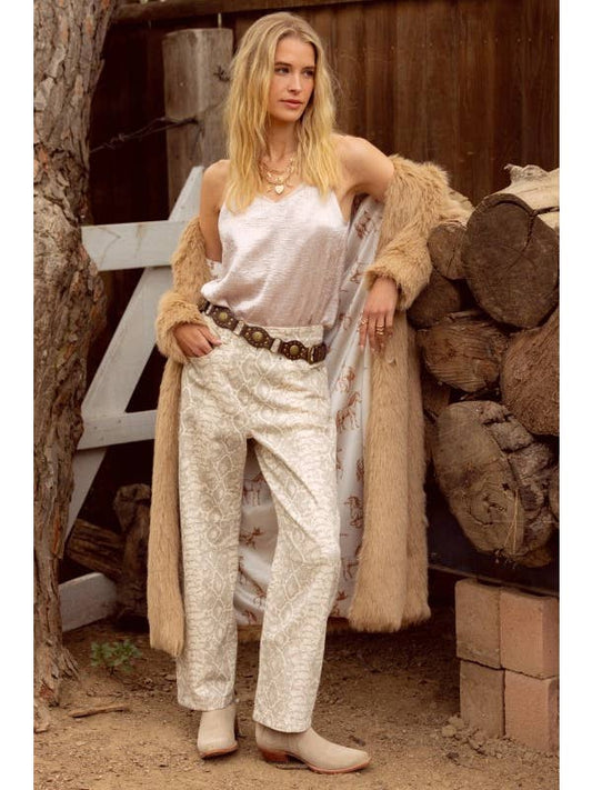 Camel Faux Fur Long Coat