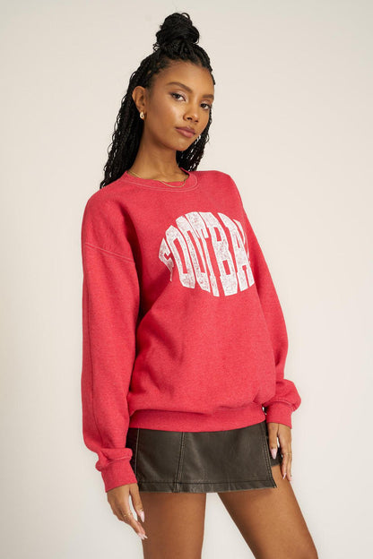 Football Oversized Sweatshirt