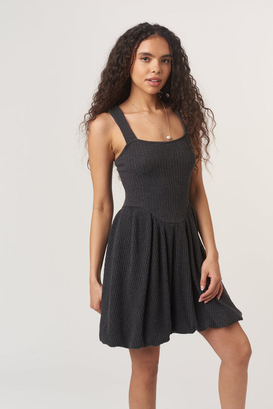 Femme Fatale Rib Bubble Dress