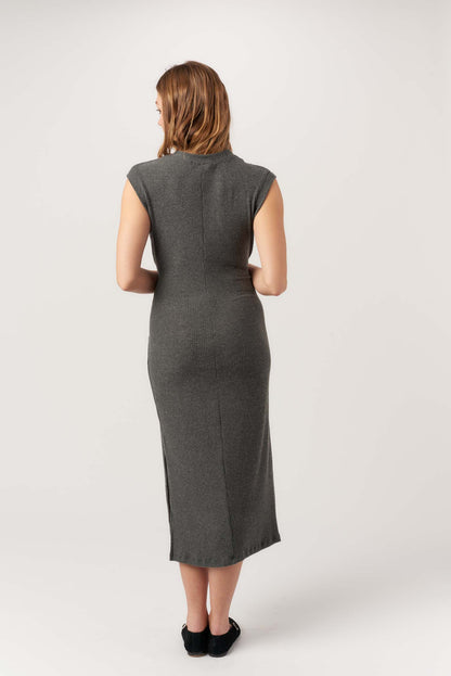 That's A Wrap Cozy Rib Midi Dress
