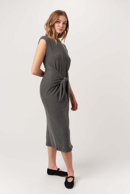 That's A Wrap Cozy Rib Midi Dress