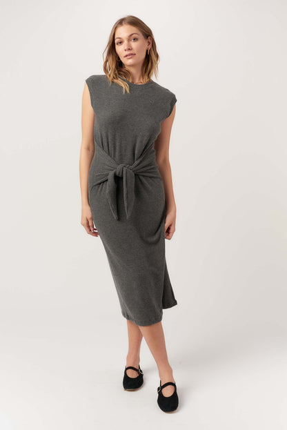 That's A Wrap Cozy Rib Midi Dress