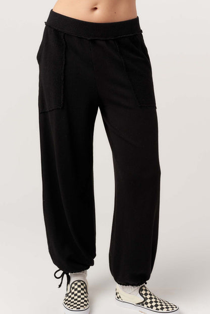 Going Places Mixed Textured Pant