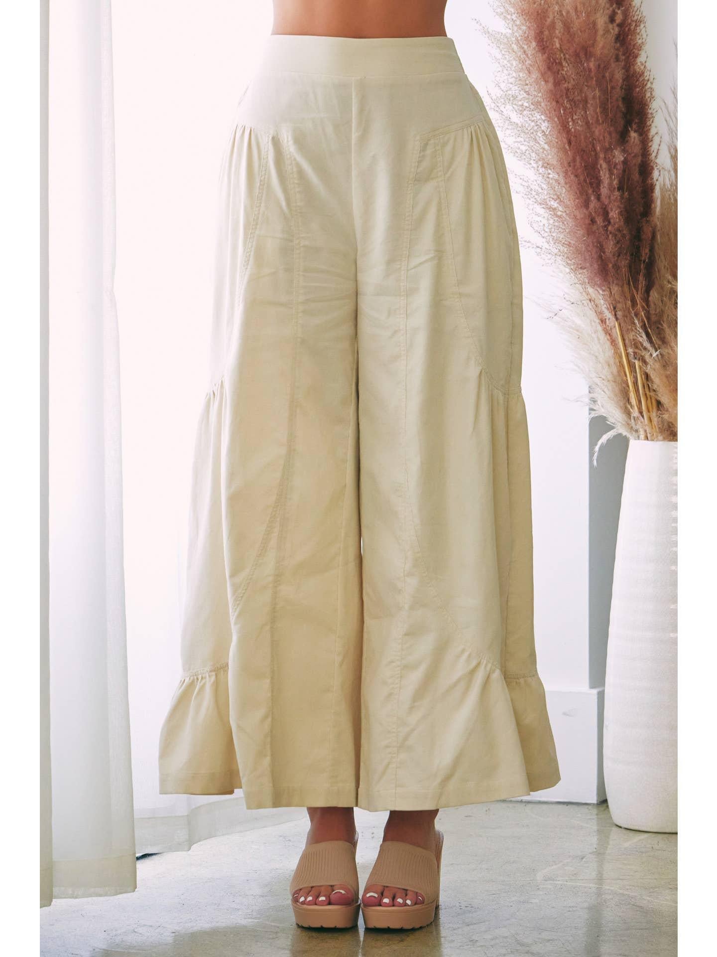 Ruffle Parachute Pants