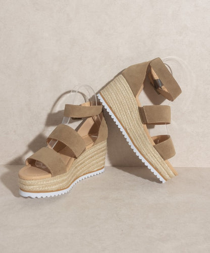 OASIS SOCIETY Slyvie - Double Strap Wedge Heel