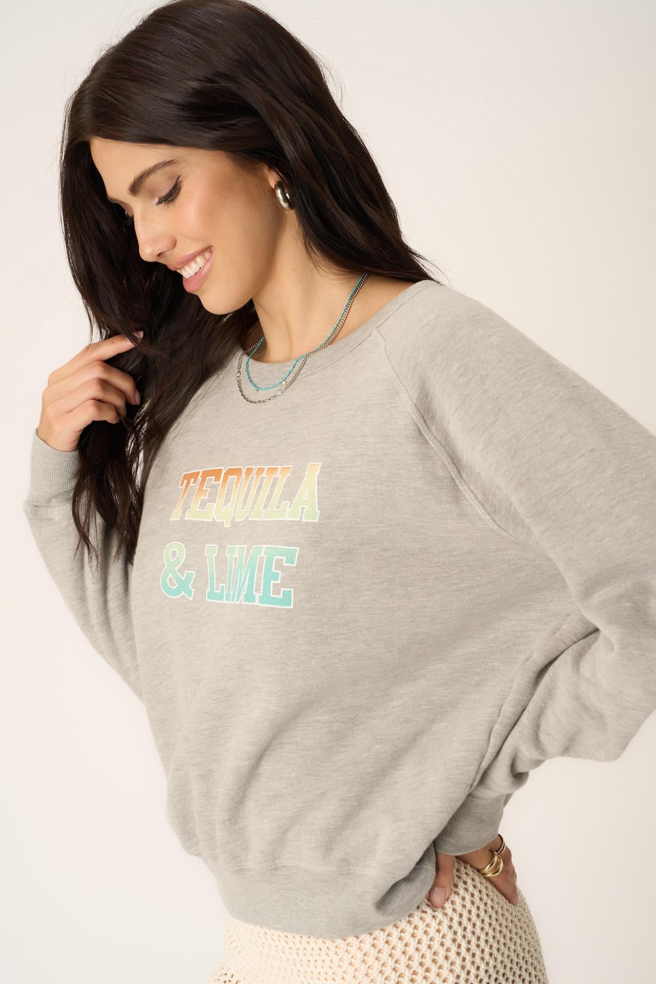 Wine/Tequila Reversible Sweatshirt