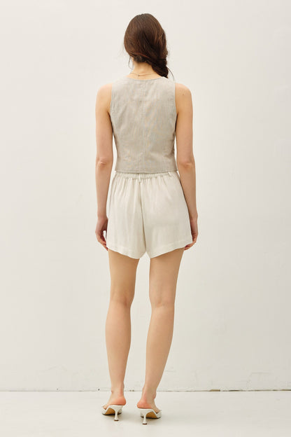 Tatum Pinstripe Vest