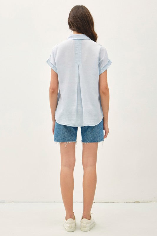 Lex Chambray Top