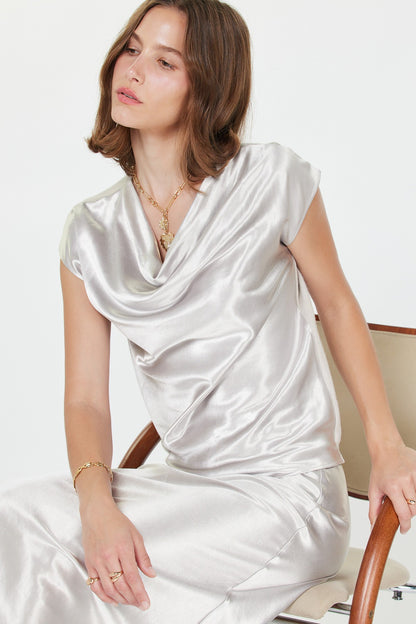 Silver Holiday Top