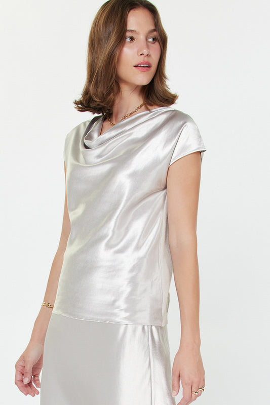 Silver Holiday Top