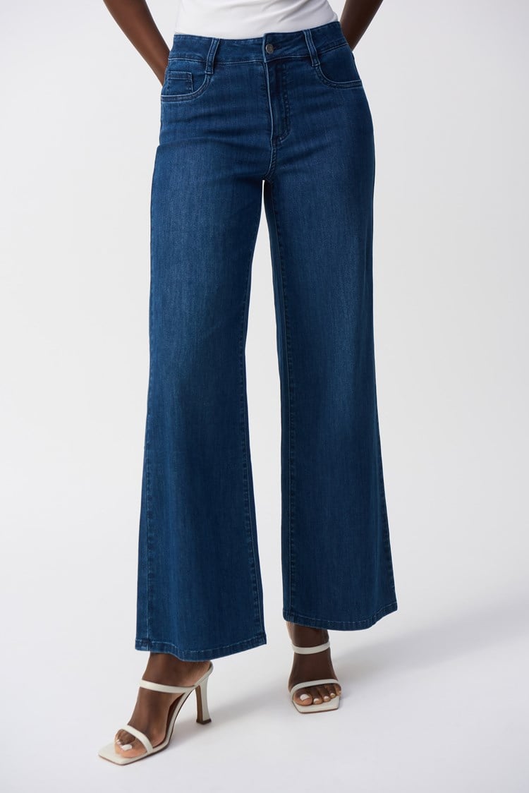 Joseph Ribkoff- Goldie | Classic Wide-Leg Stretch Jeans