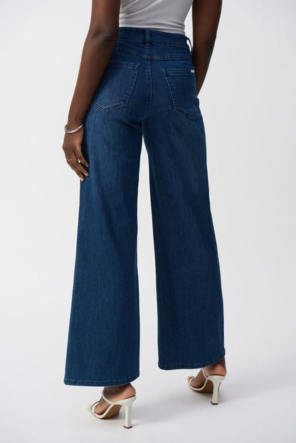 Joseph Ribkoff- Goldie | Classic Wide-Leg Stretch Jeans