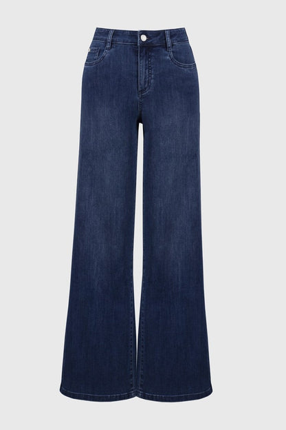 Joseph Ribkoff- Goldie | Classic Wide-Leg Stretch Jeans