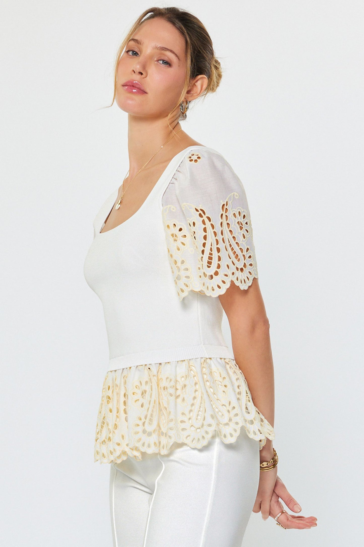 Seabreeze Eyelet Top